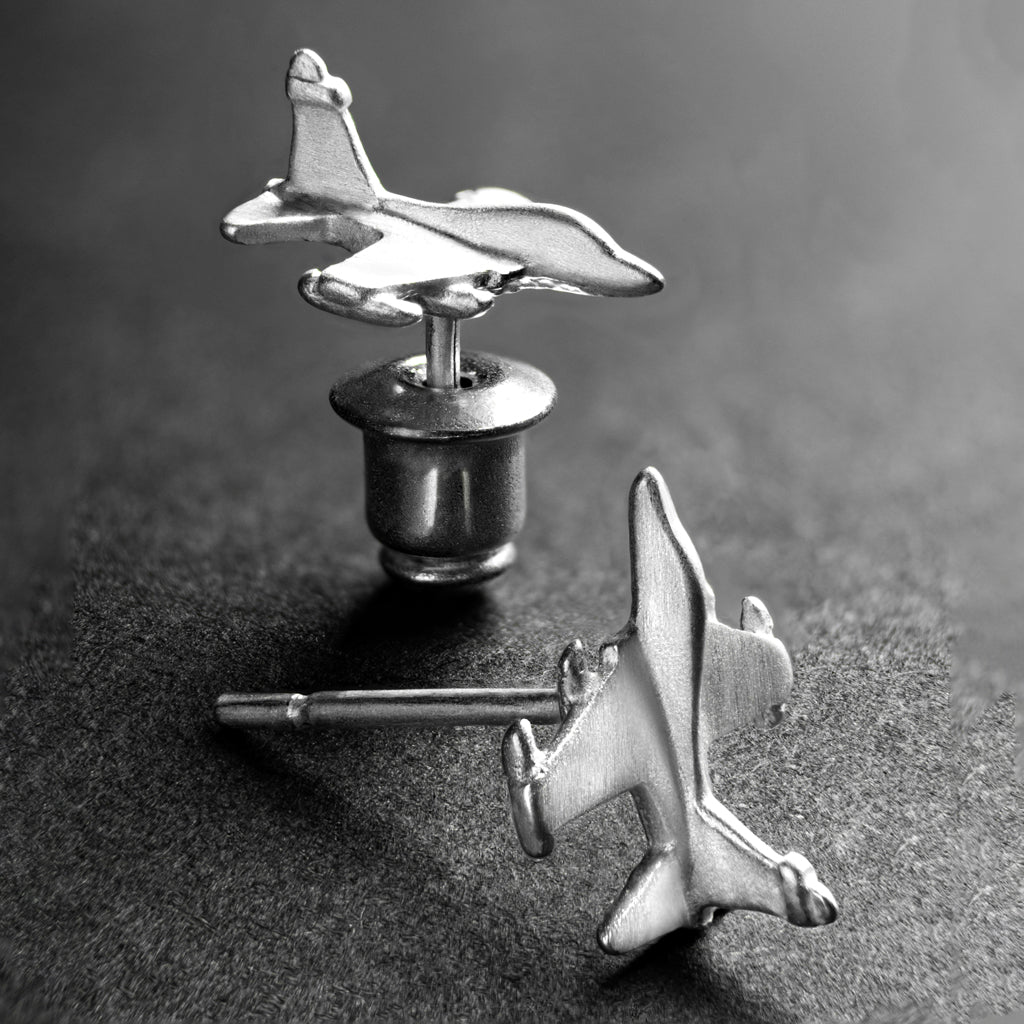Jaguar Aircraft Small Stud Earrings