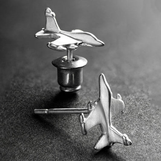 Jaguar Aircraft Small Stud Earrings