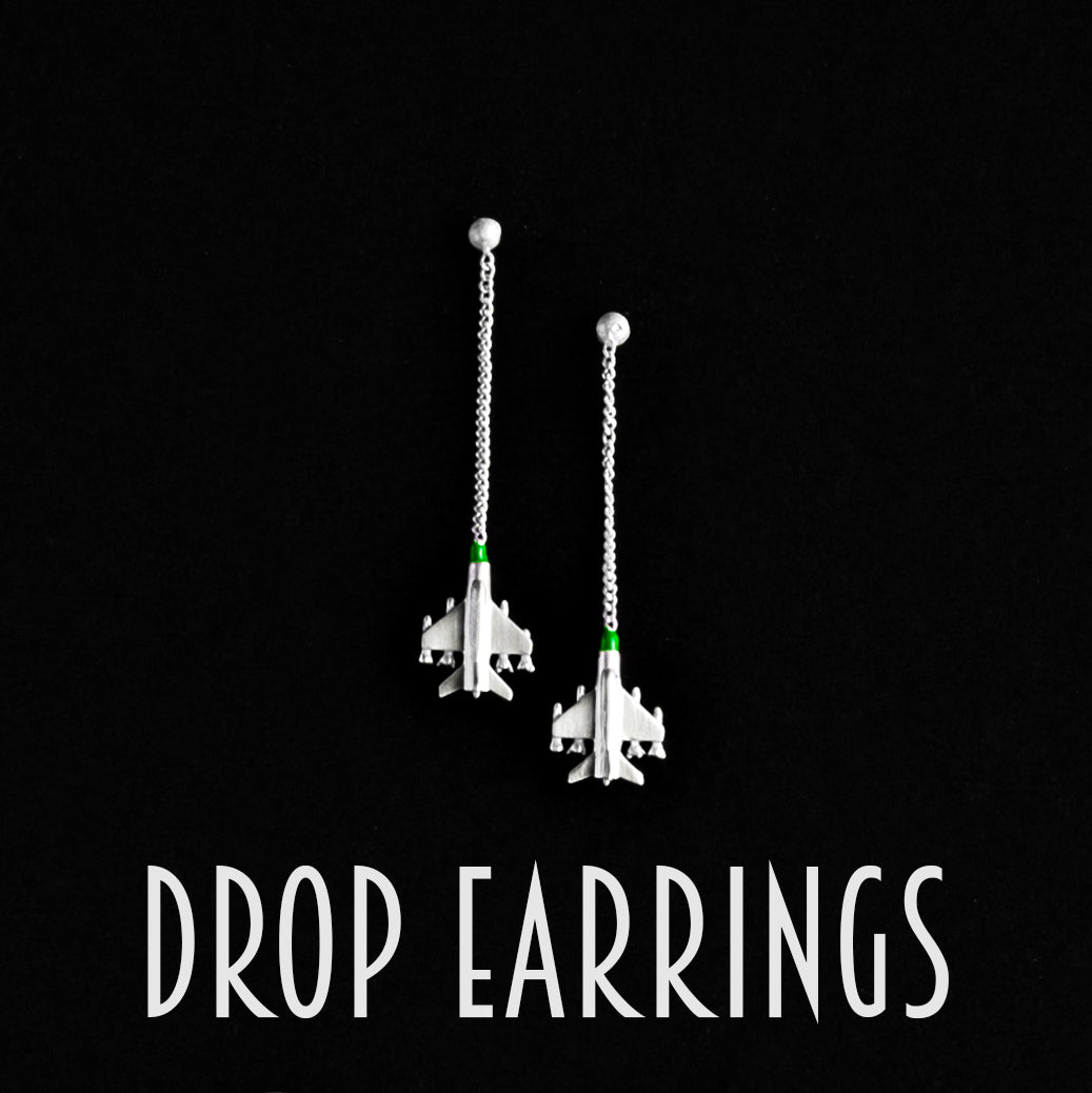 Mig 21 Drop Earrings Long