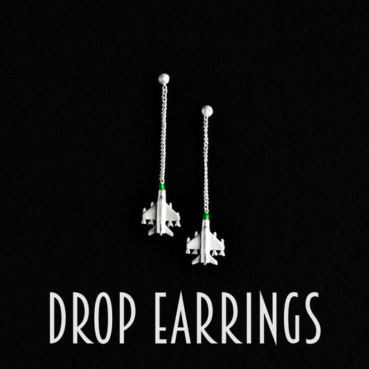 Mig 21 Drop Earrings Long
