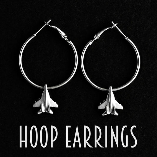 Mig 29 Hoop Earrings Loop