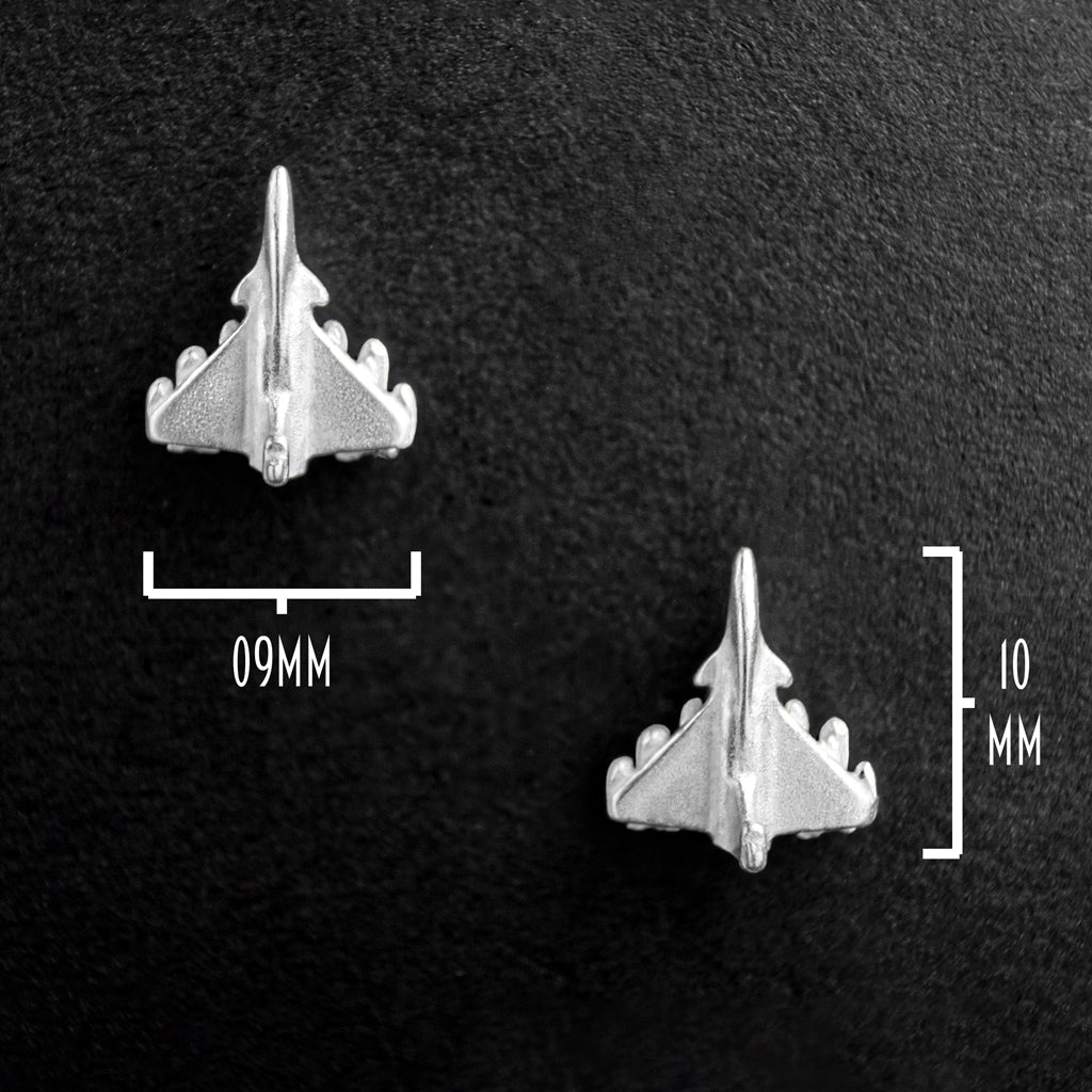 Rafale Air Force Stud Earrings Set