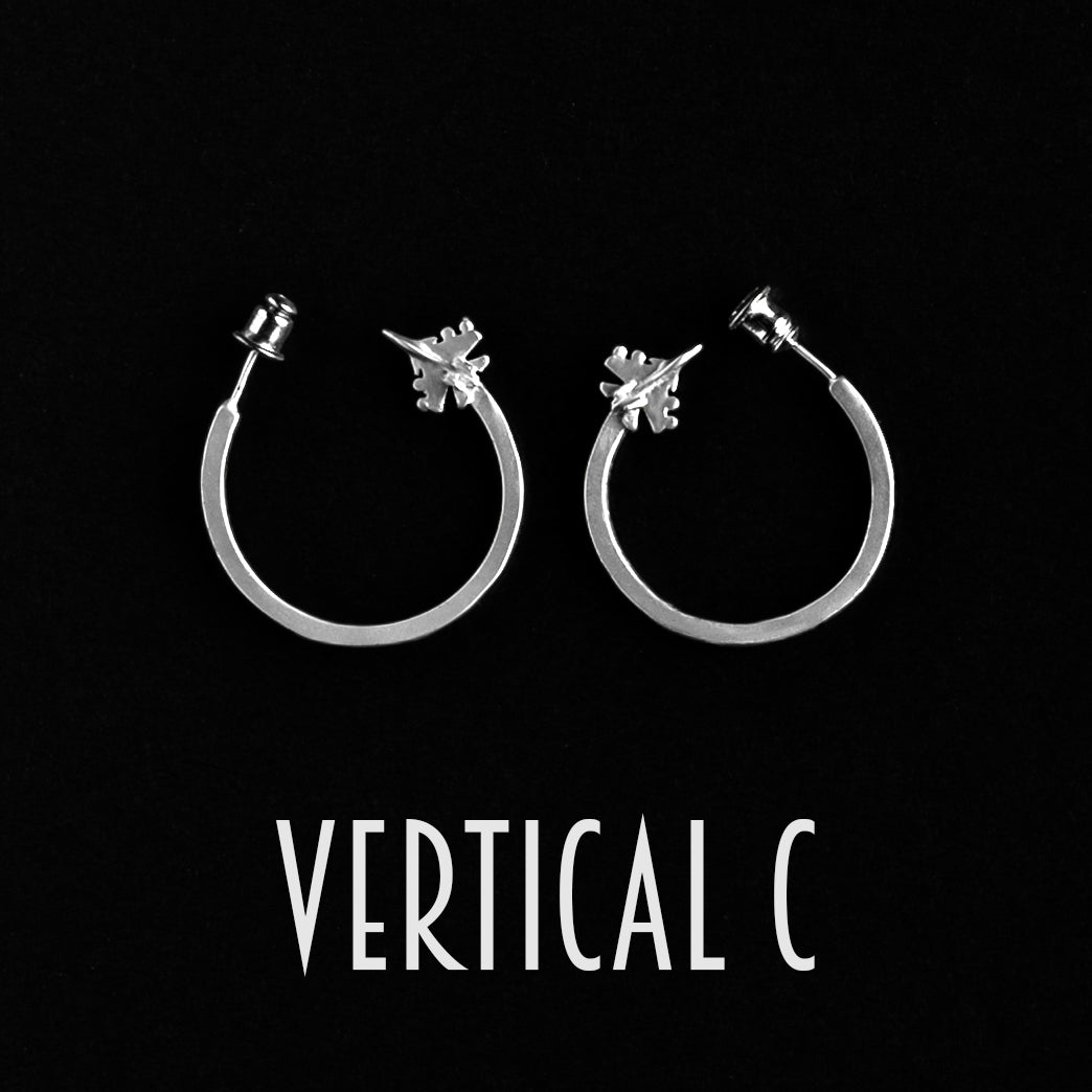 Sukhoi 30 Hoops Vertical Loop Earrings