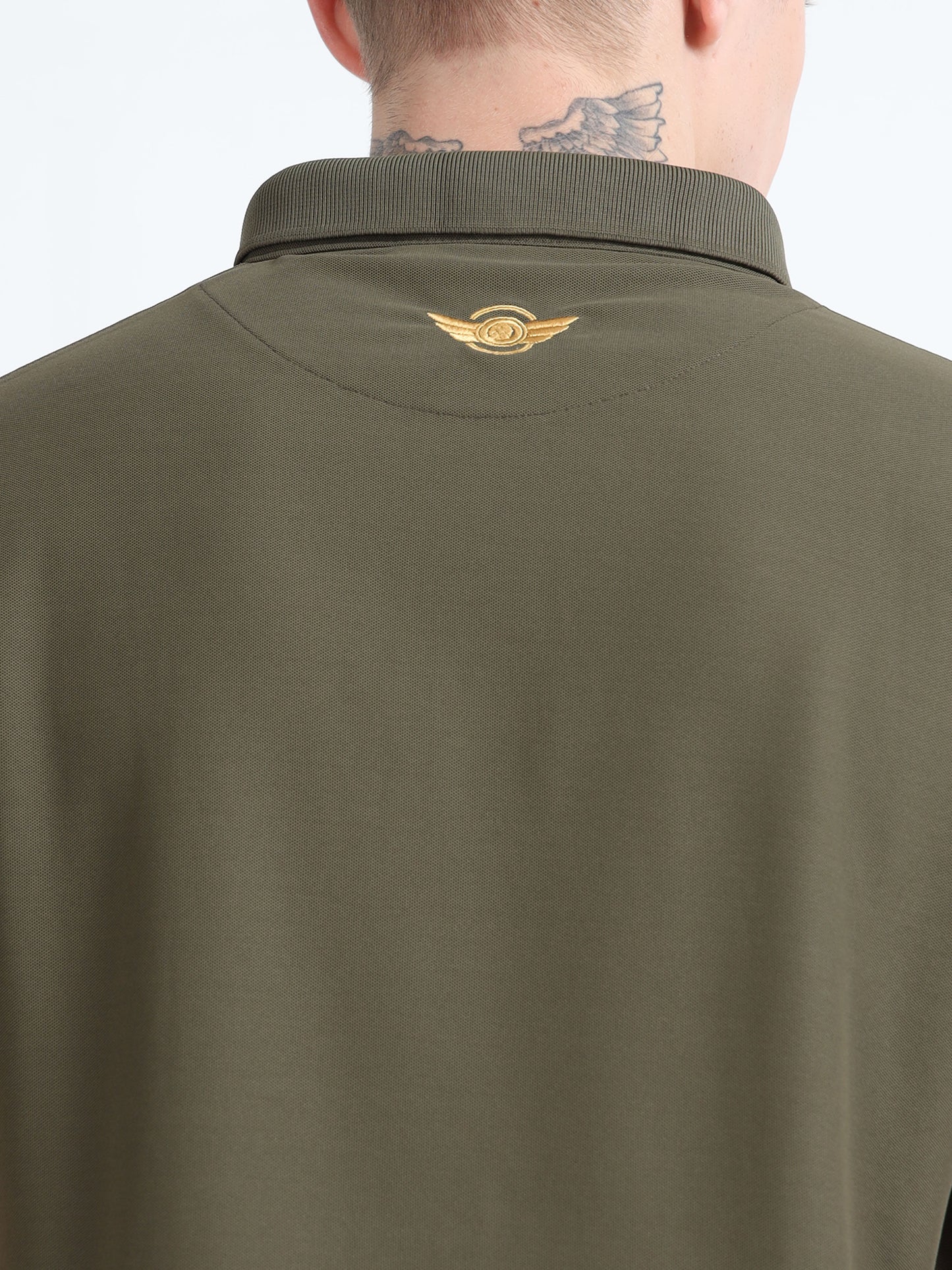 FIGHTER FIT | COLLARED T-SHIRT | OLIVE