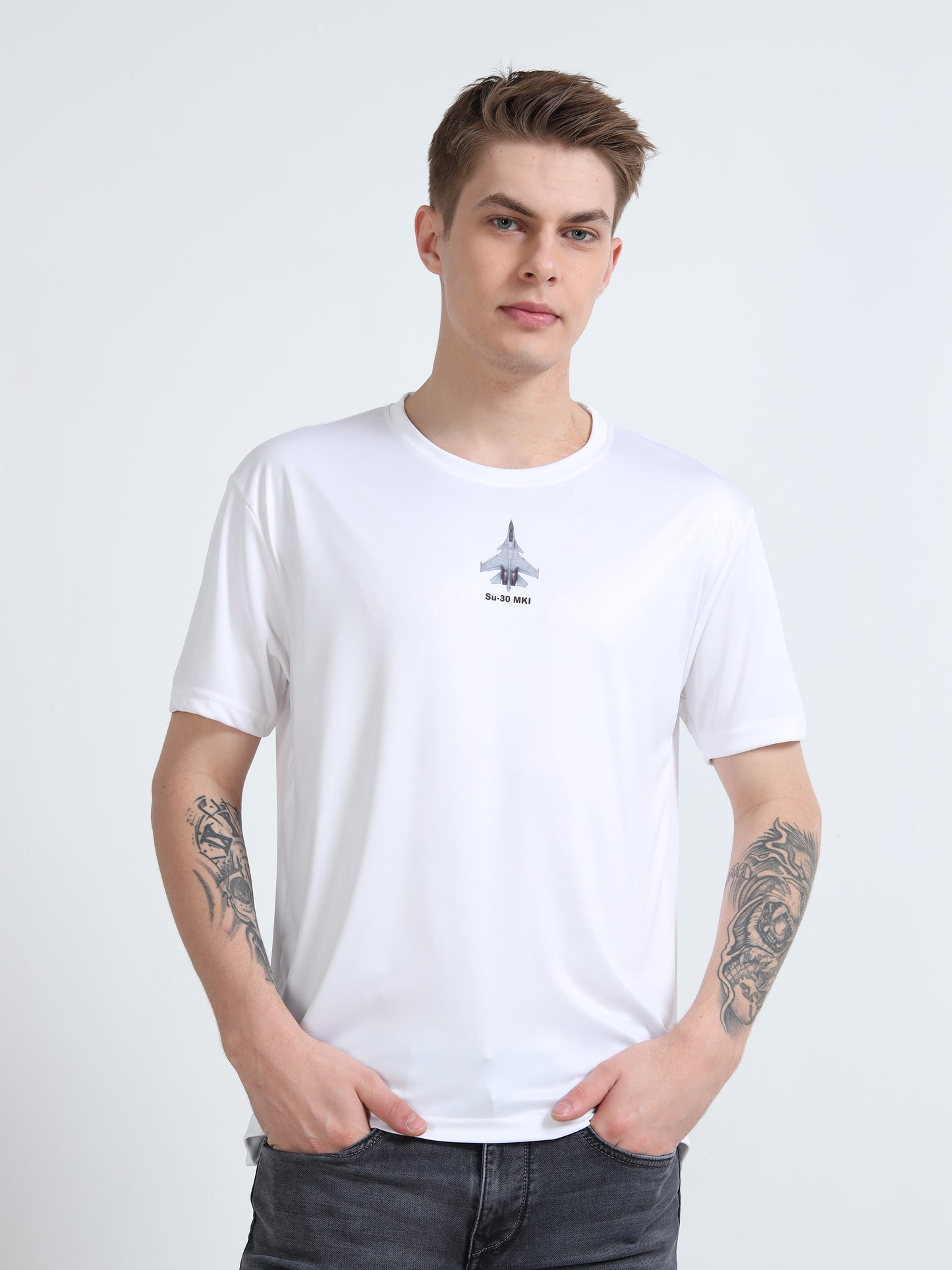 SU-30 | COCKPIT CREW | ROUND NECK T-SHIRT | WHITE