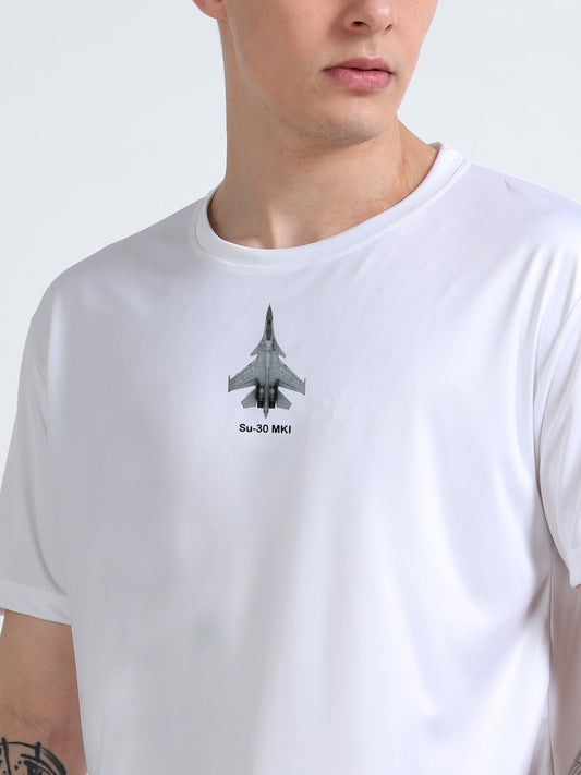 SU-30 | COCKPIT CREW | ROUND NECK T-SHIRT | WHITE