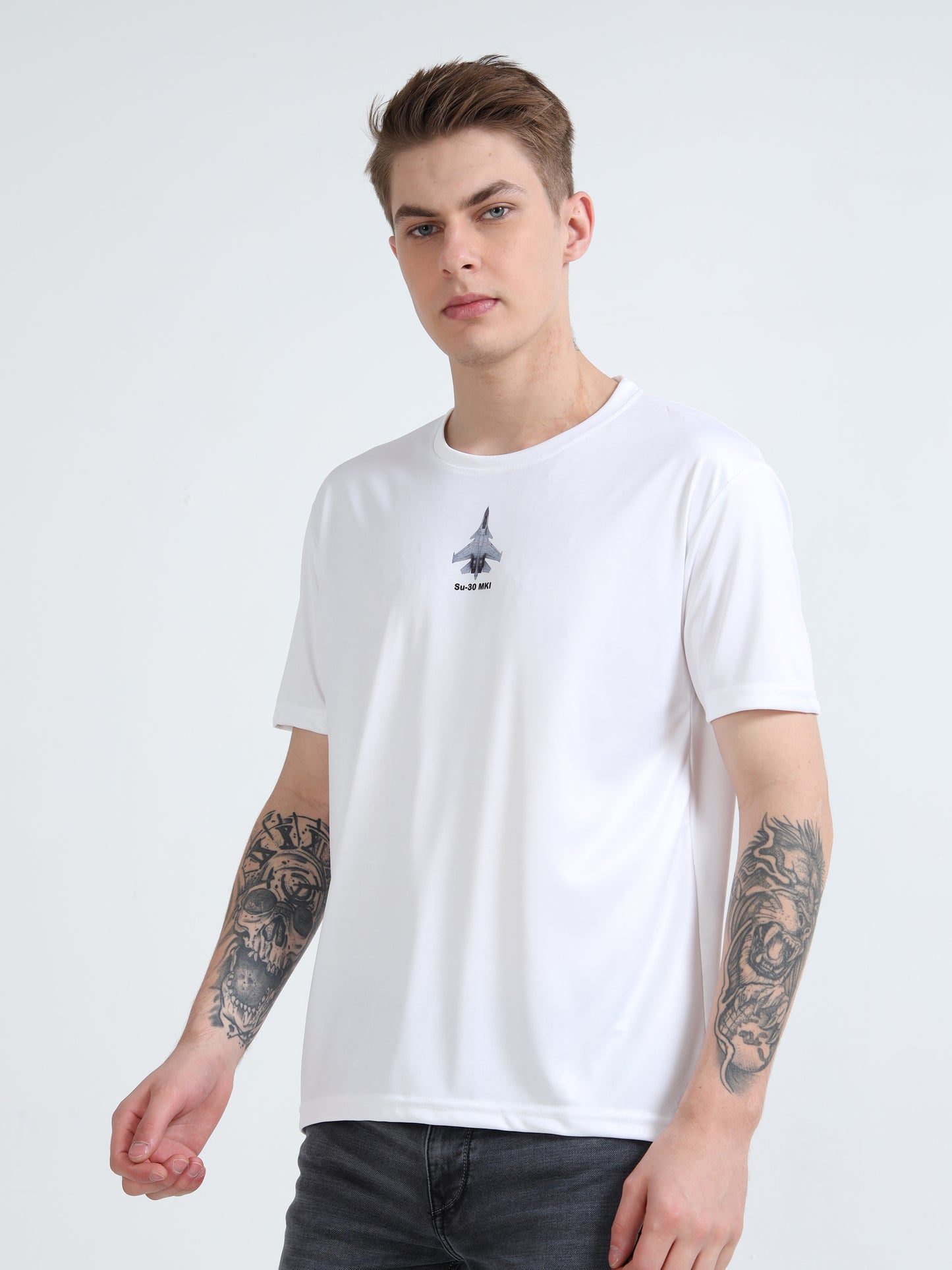 SU-30 | COCKPIT CREW | ROUND NECK T-SHIRT | WHITE