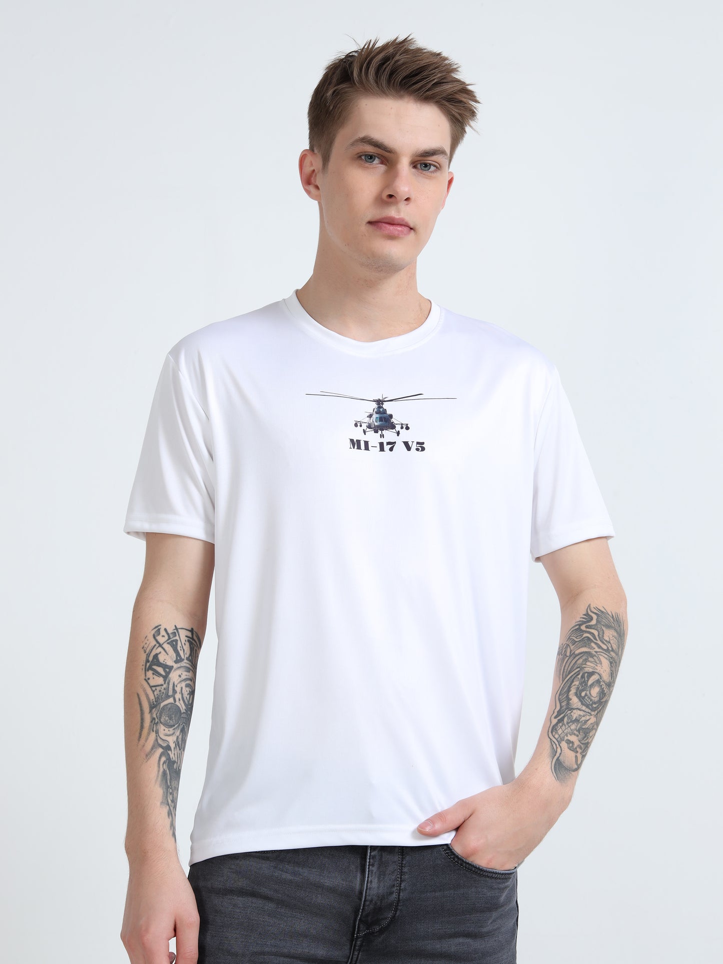 MI-17 V5 | COCKPIT CREW | ROUND NECK T-SHIRT | WHITE