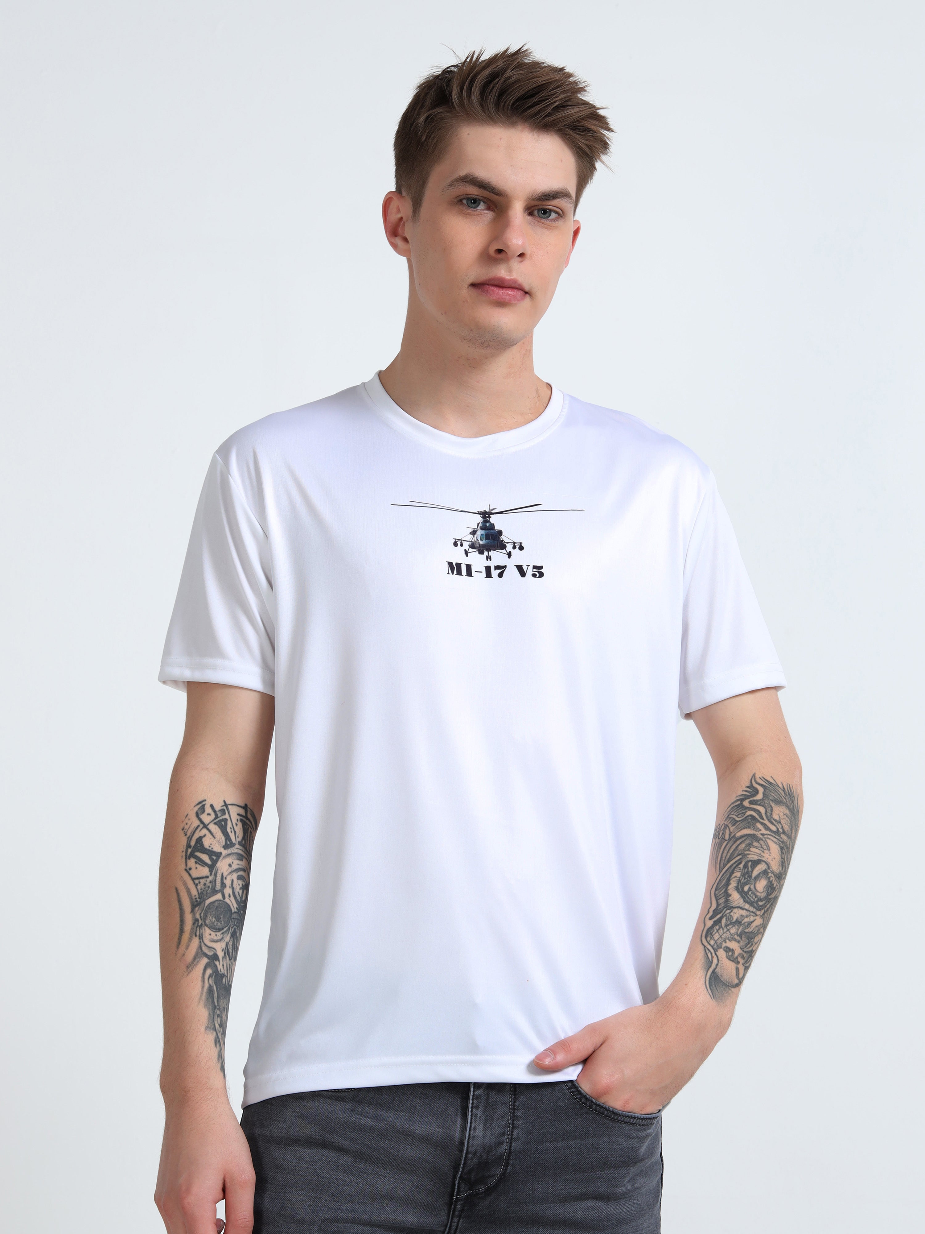 MI-17 V5 | COCKPIT CREW | ROUND NECK T-SHIRT | WHITE