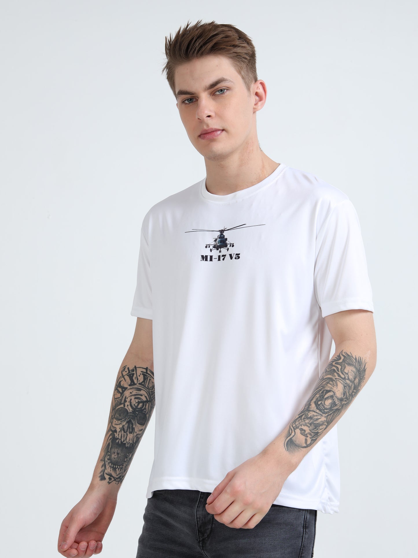 MI-17 V5 | COCKPIT CREW | ROUND NECK T-SHIRT | WHITE