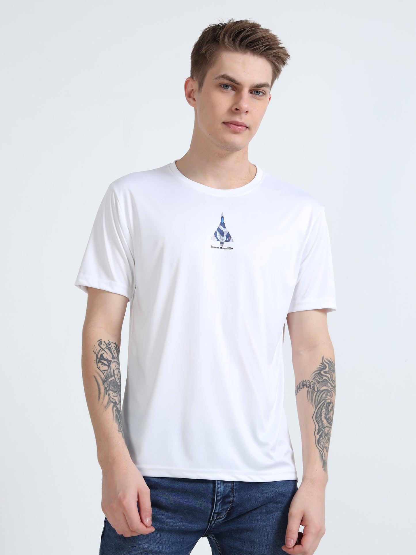 MIRAGE 2000 | COCKPIT CREW | ROUND NECK T-SHIRT | WHITE