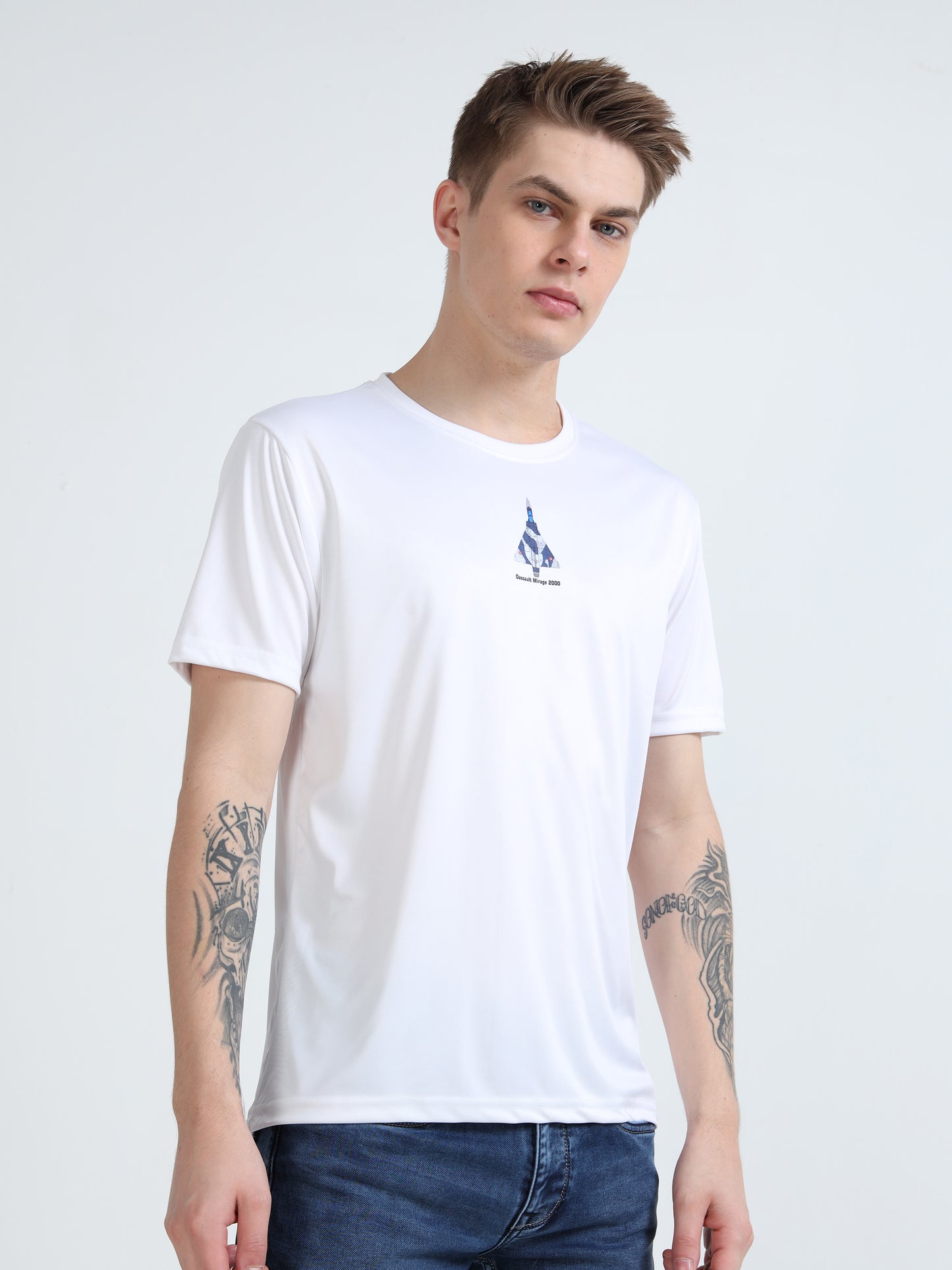 MIRAGE 2000 | COCKPIT CREW | ROUND NECK T-SHIRT | WHITE