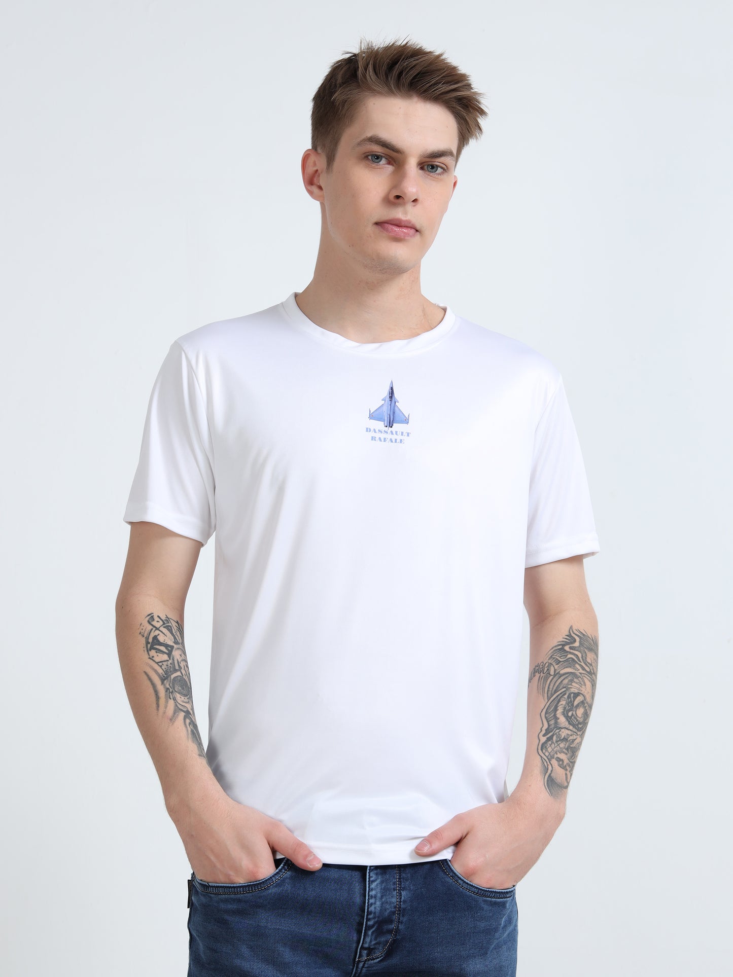 RAFALE | COCKPIT CREW | ROUND NECK T-SHIRT | WHITE