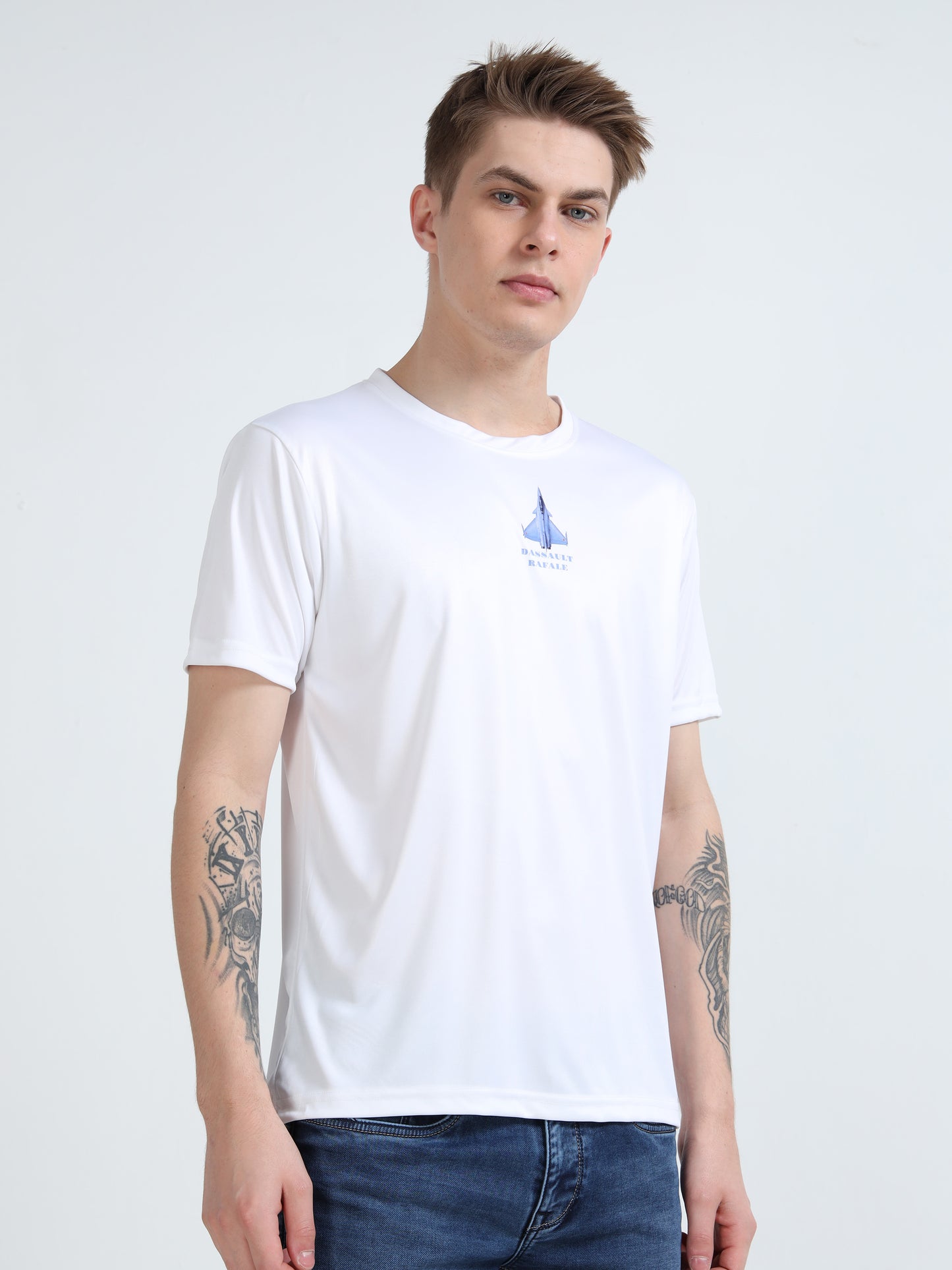 RAFALE | COCKPIT CREW | ROUND NECK T-SHIRT | WHITE