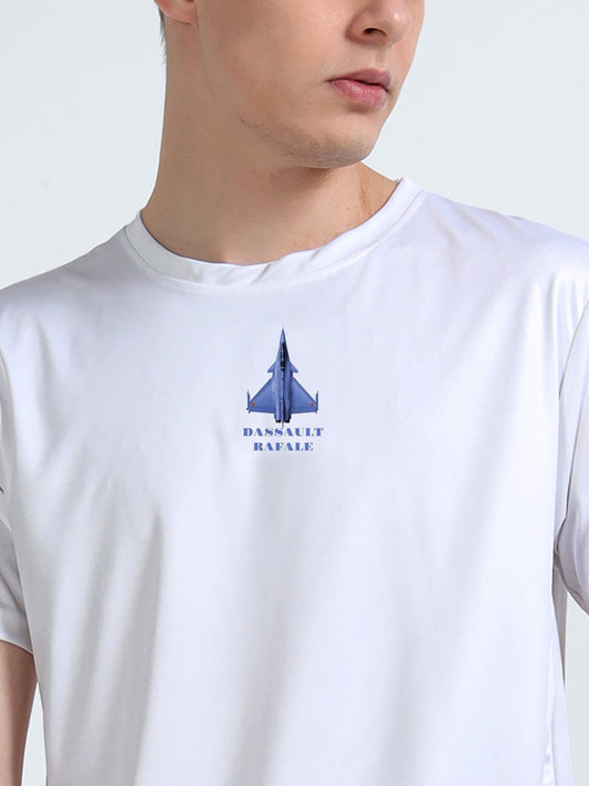 RAFALE | COCKPIT CREW | ROUND NECK T-SHIRT | WHITE