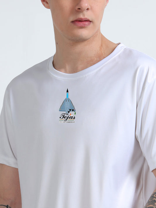 TEJAS | COCKPIT CREW | ROUND NECK T-SHIRT | WHITE