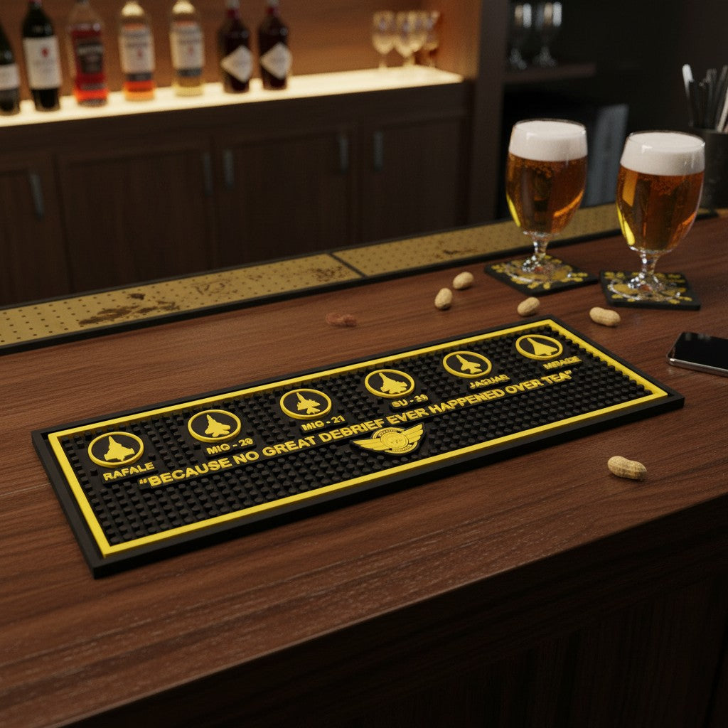 NO GREAT DEBRIEF | BAR MAT