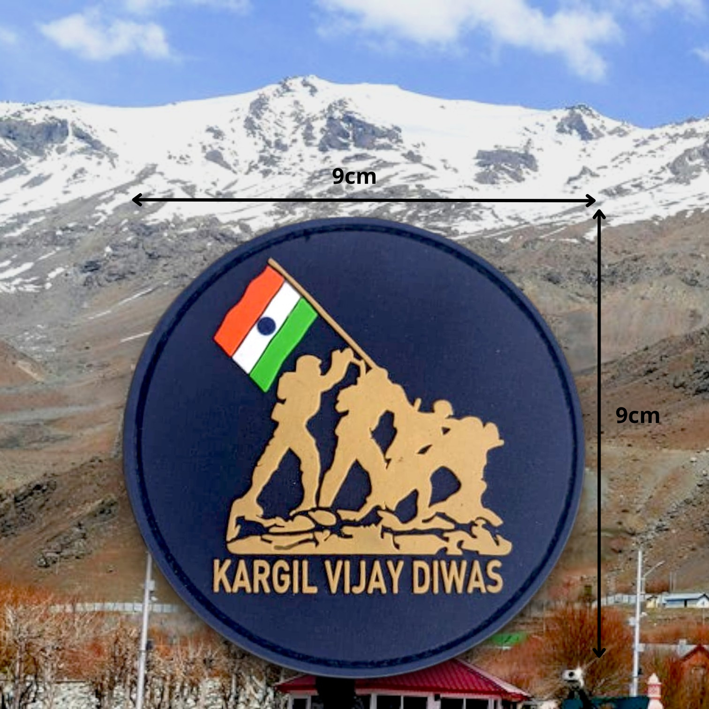 KARGIL VIJAY DIWAS | RUBBERISED | WITH VELCRO PATCH