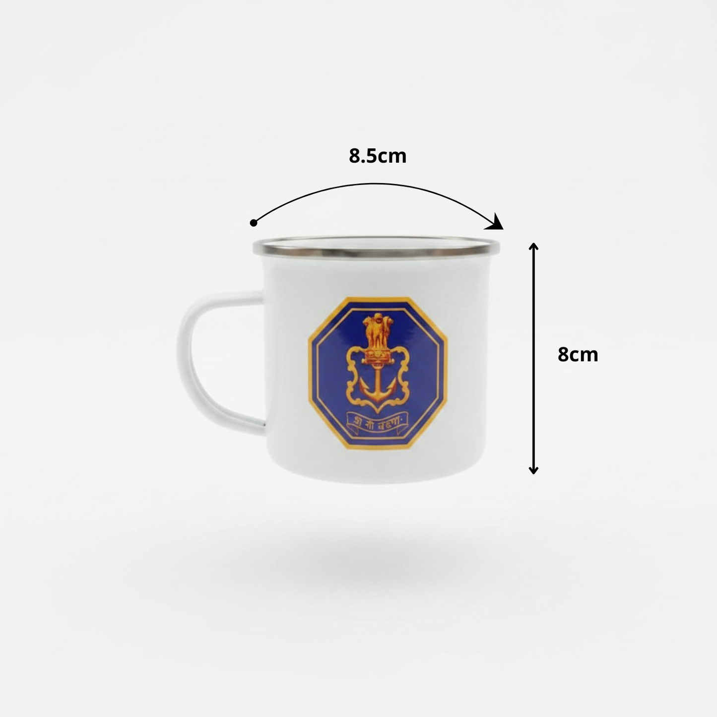ENAMEL COFFEE MUG | INDIAN NAVY