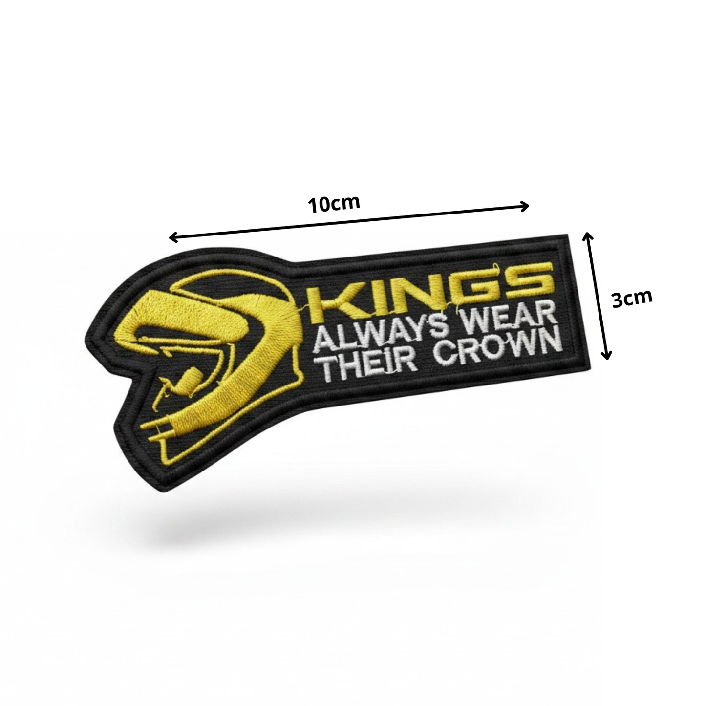 KINGS ALWAYS WEAR THEIR CROWN | EMBROIDERED | WITH VELCRO PATCH