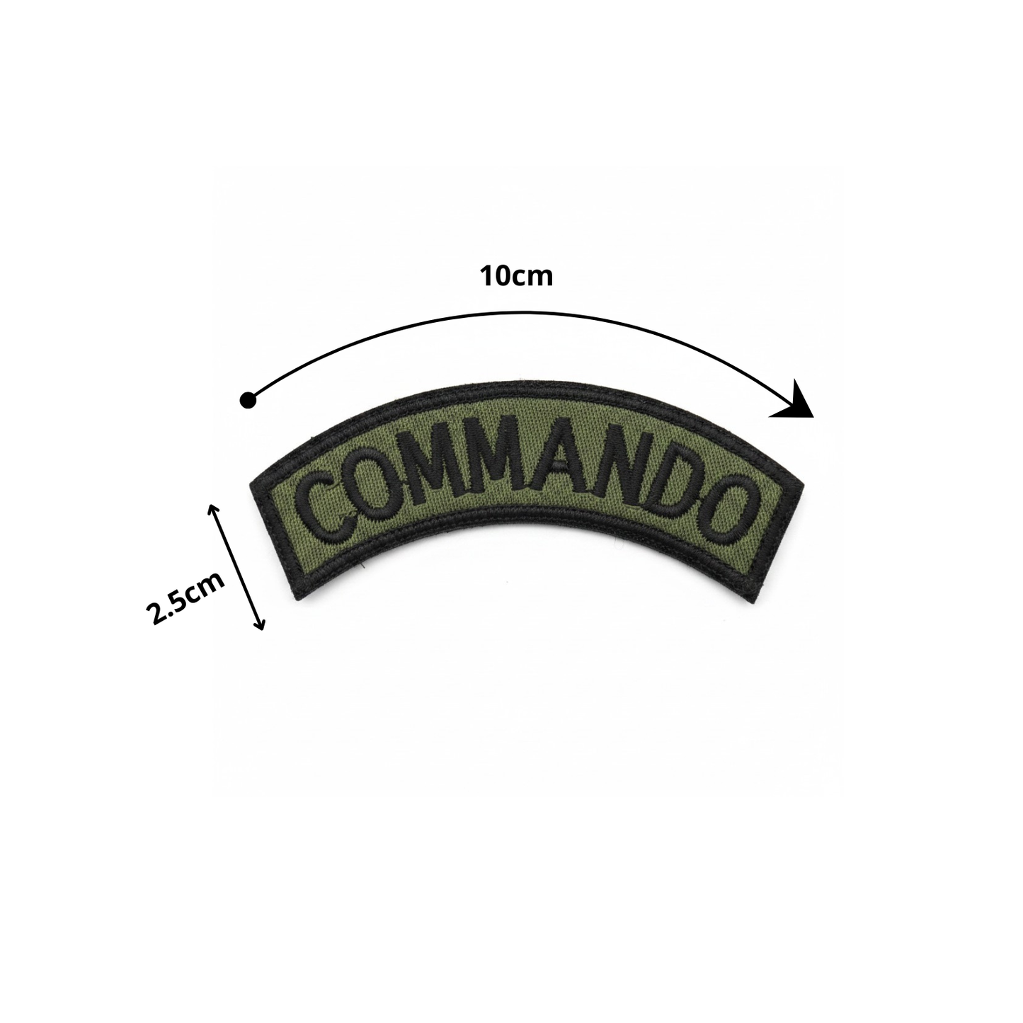 COMMANDO | SET OF 2 | EMBROIDERED | WITH VELCRO PATCH