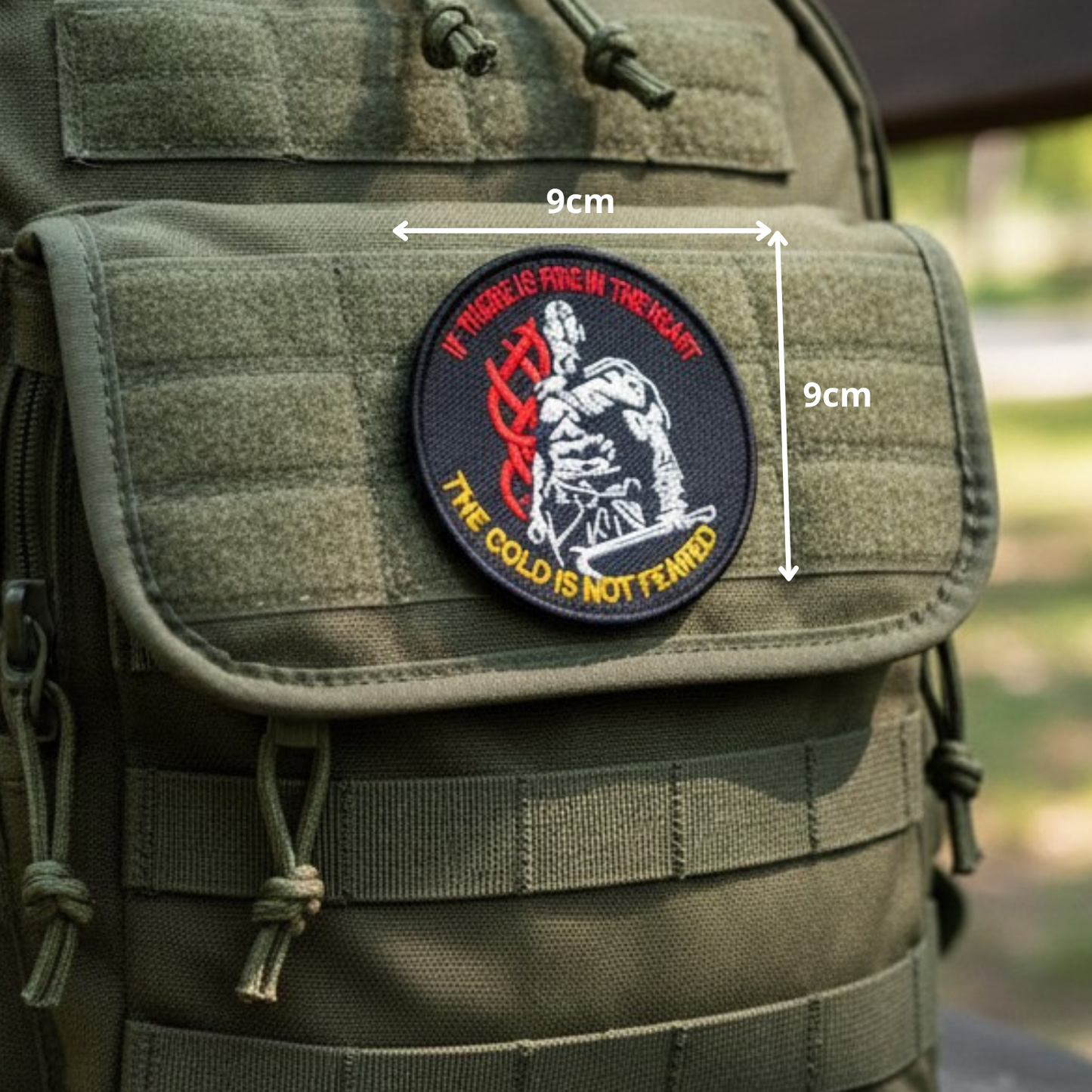 IF THERE IS FIRE IN THE HEART | EMBROIDERED | WITH VELCRO PATCH