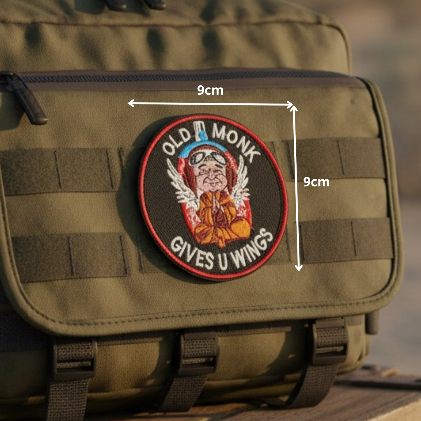 OLD MONK | EMBROIDERED | WITH VELCRO PATCH