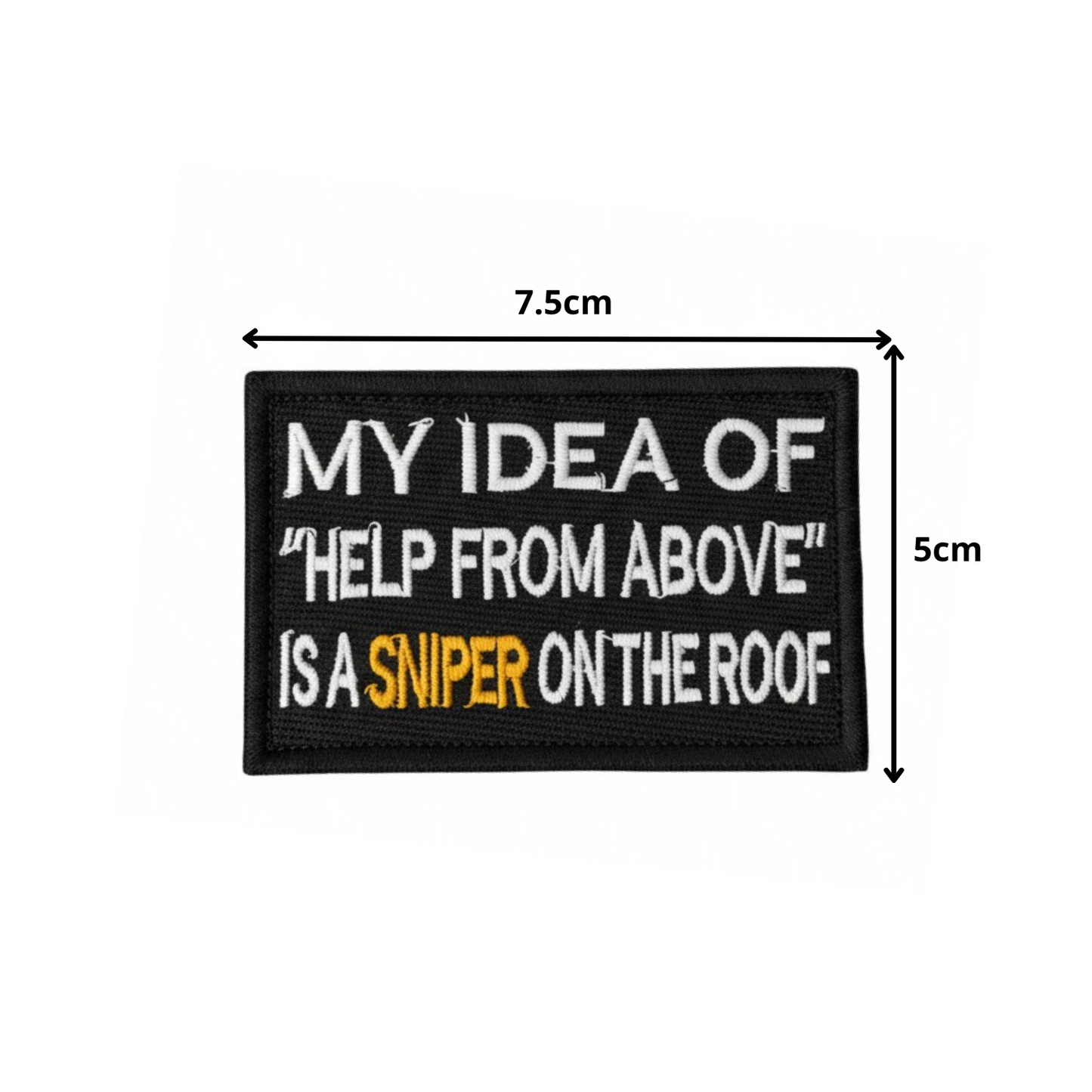 HELP FROM ABOVE | EMBROIDERED | WITH VELCRO PATCH