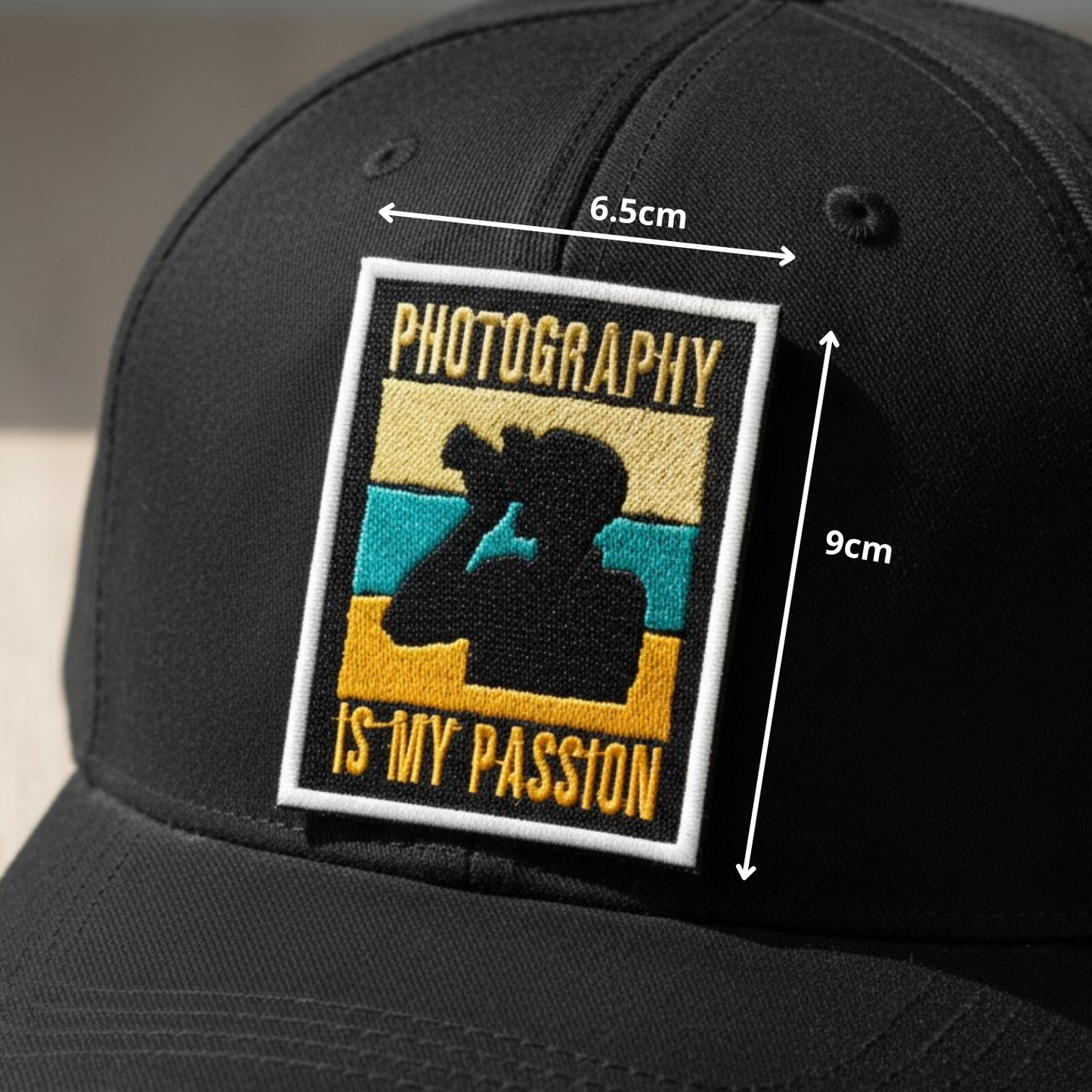 PHOTOGRAPHY IS MY PASSION | EMBROIDERED | WITH VELCRO PATCH