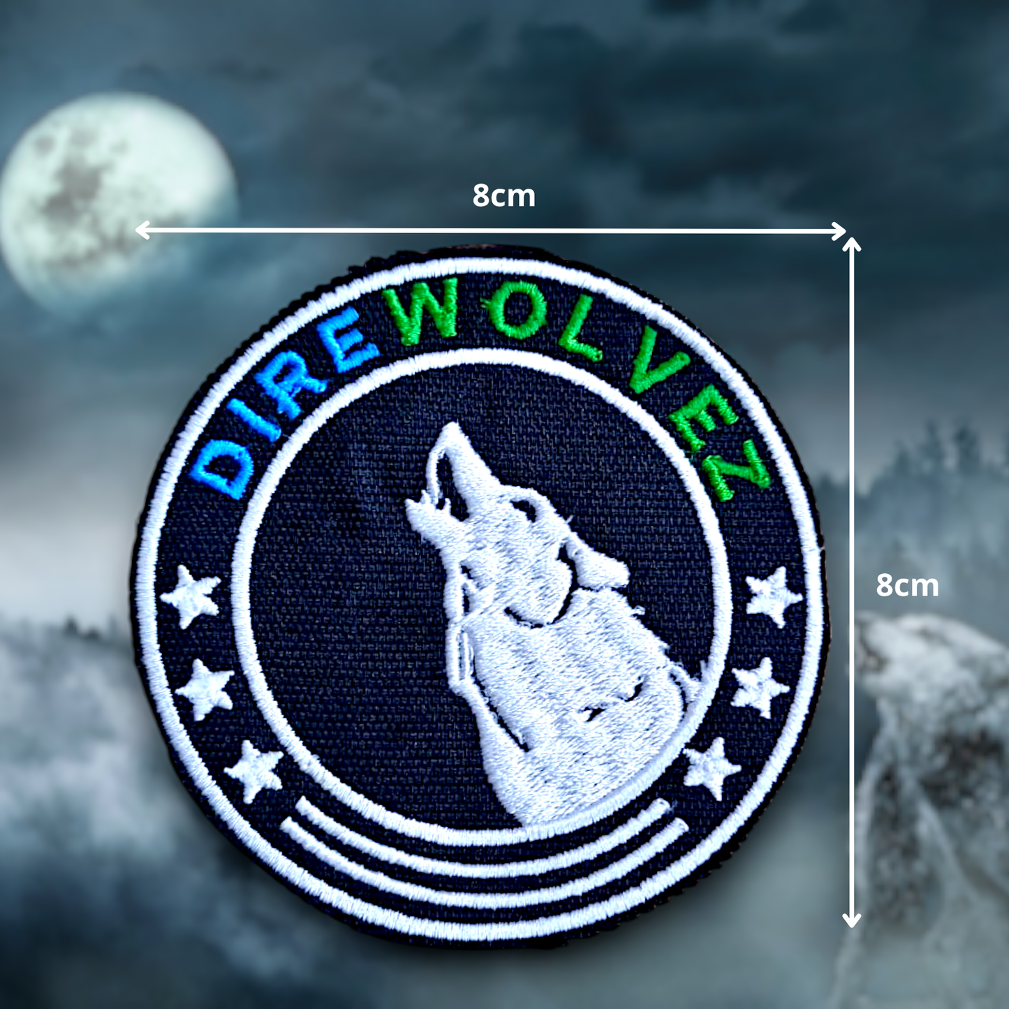 DIREWOLVEZ | EMBROIDERED | WITH VELCRO PATCH