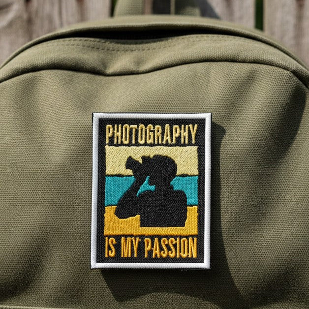 PHOTOGRAPHY IS MY PASSION | EMBROIDERED | WITH VELCRO PATCH
