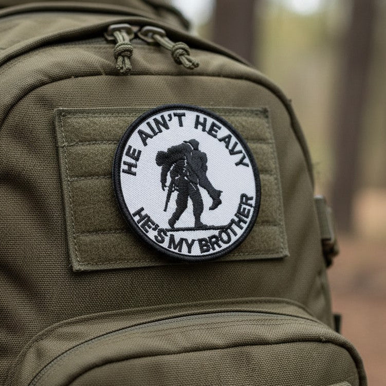 HE AIN'T HEAVY | EMBROIDERED | WITH VELCRO PATCH
