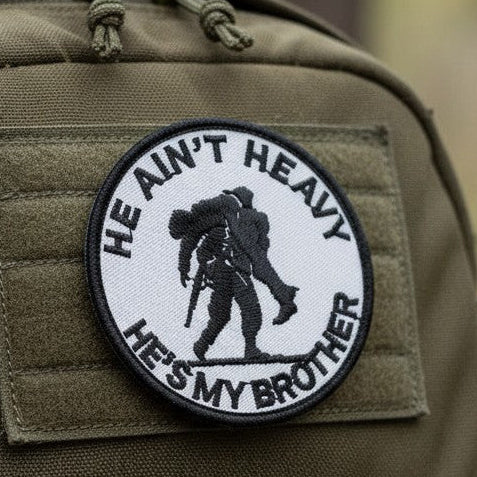 HE AIN'T HEAVY | EMBROIDERED | WITH VELCRO PATCH
