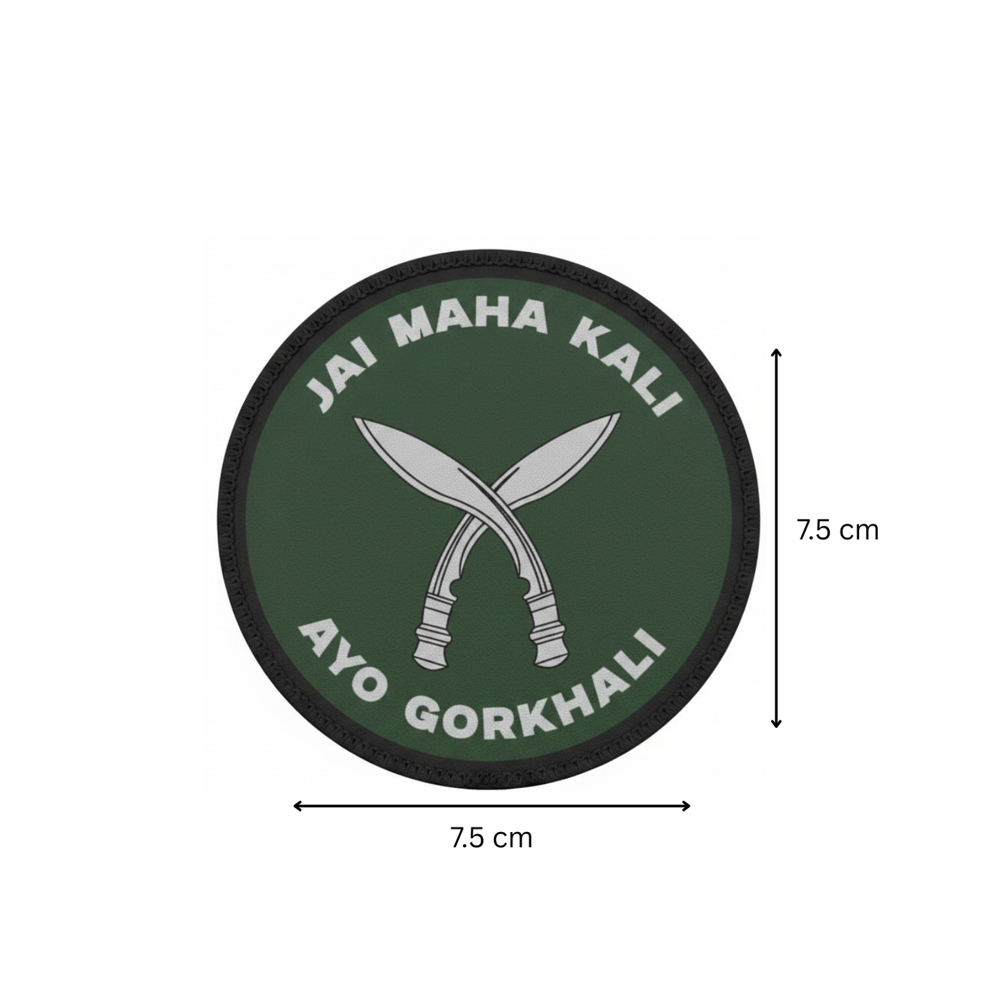 JAI MAHA KALI | PRINTED | WITH TACTICAL PATCH (Velcro + Magnet + Iron On)