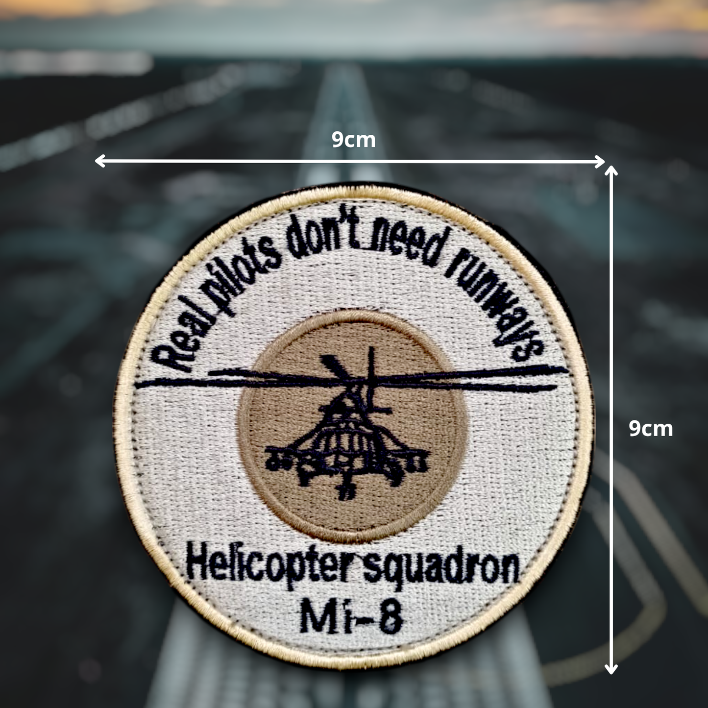 REAL PILOTS DON'T NEED RUNWAYS | EMBROIDERED | WITH VELCRO PATCH