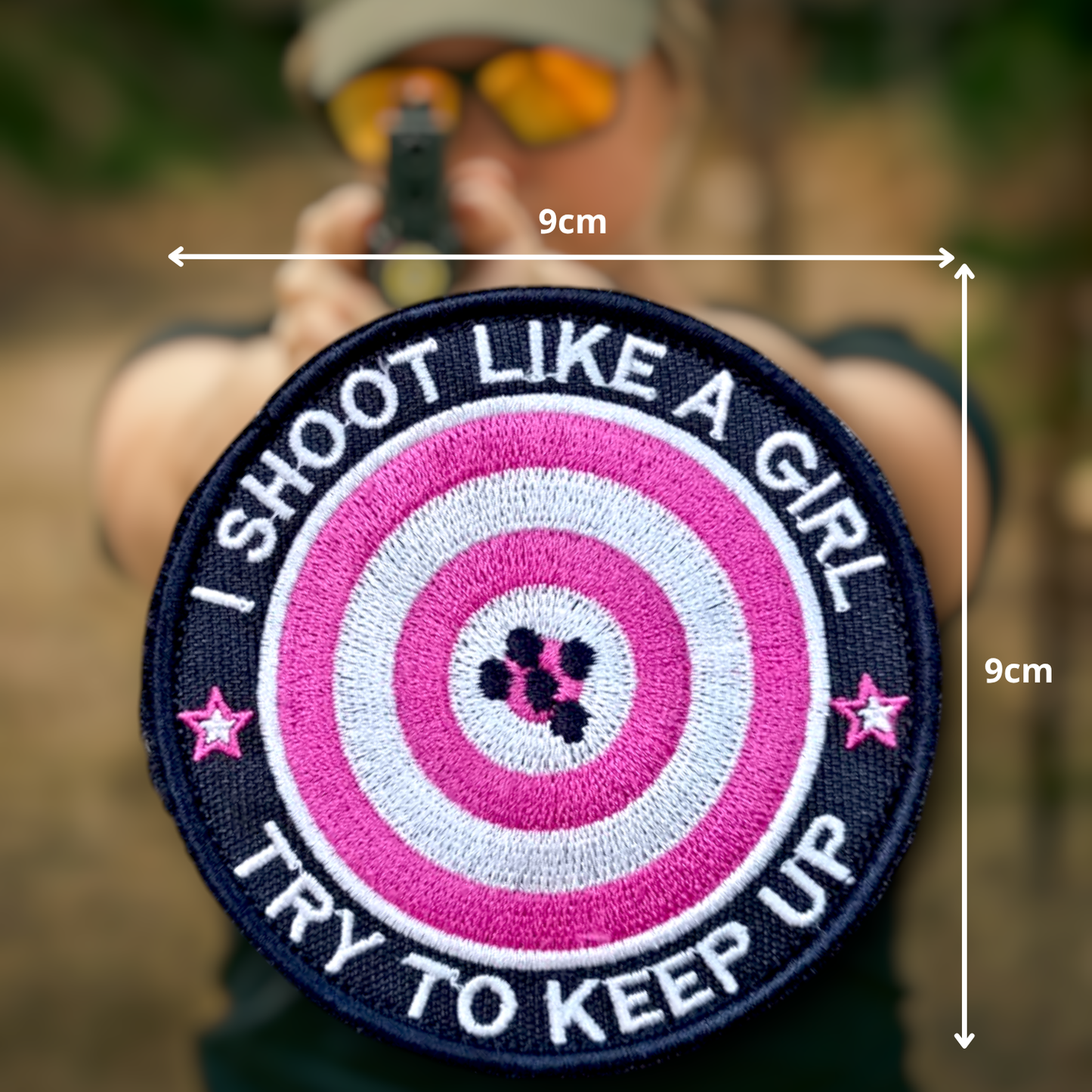 I SHOOT LIKE A GIRL | EMBROIDERED | WITH VELCRO PATCH