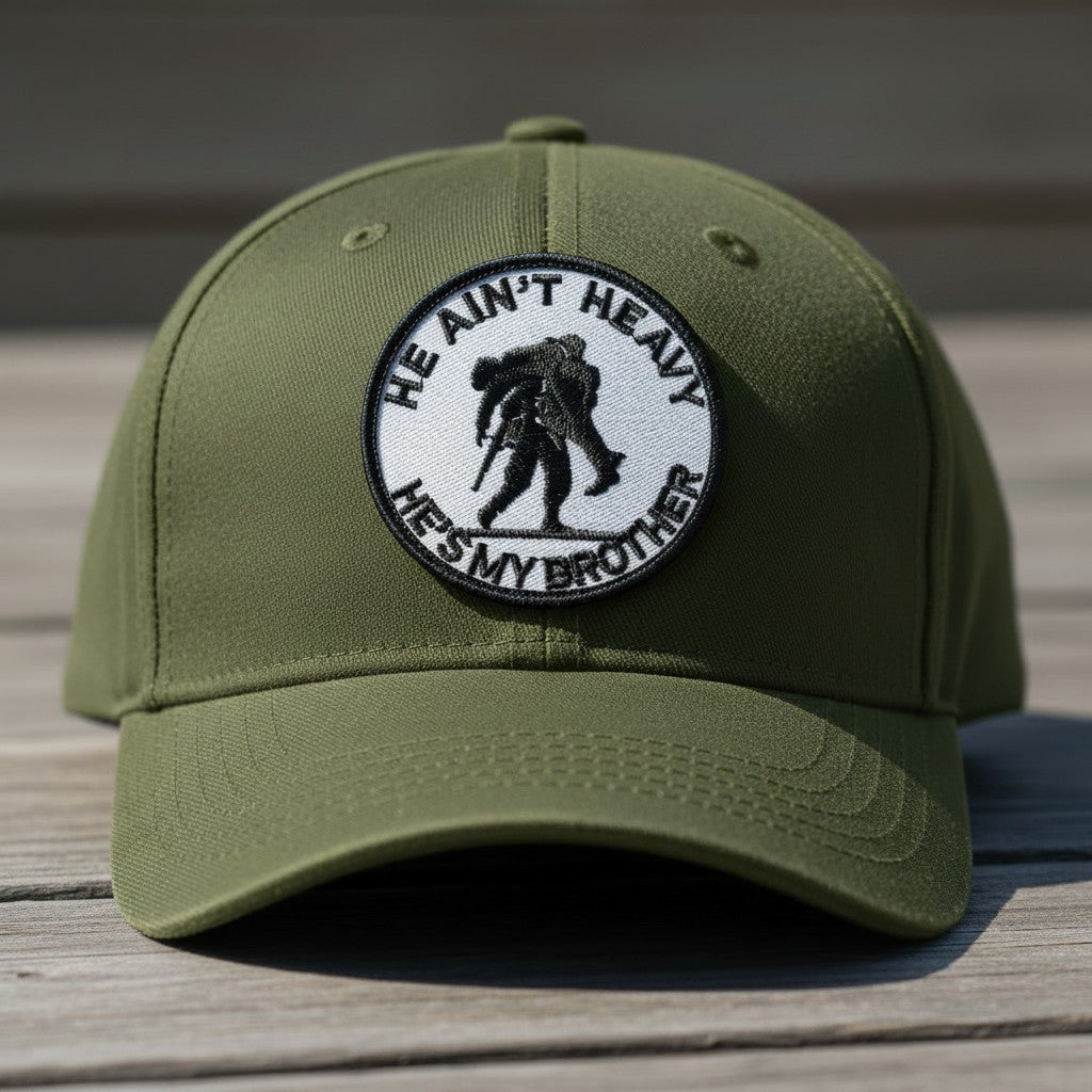 HE AIN'T HEAVY | EMBROIDERED | WITH VELCRO PATCH