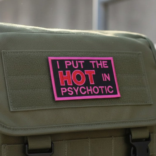 PSYCHOTIC | EMBROIDERED | WITH TACTICAL PATCH (Velcro + Magnet + Iron On)