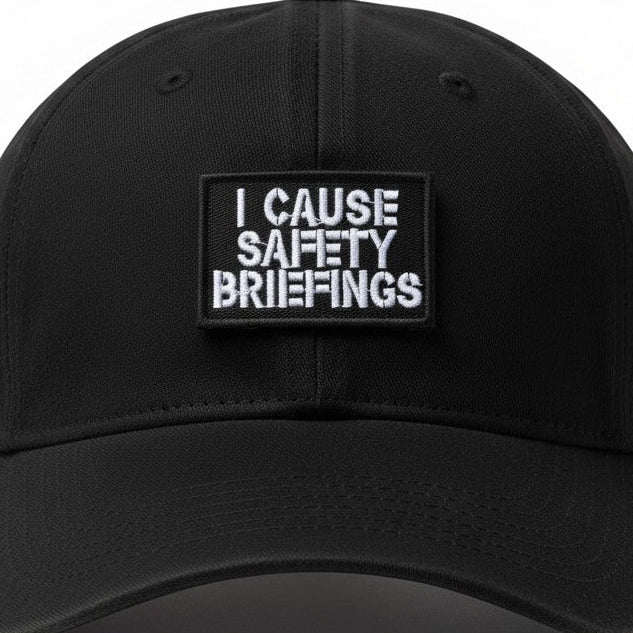 I CAUSE SAFETY BRIEFINGS | EMBROIDERED | WITH VELCRO PATCH