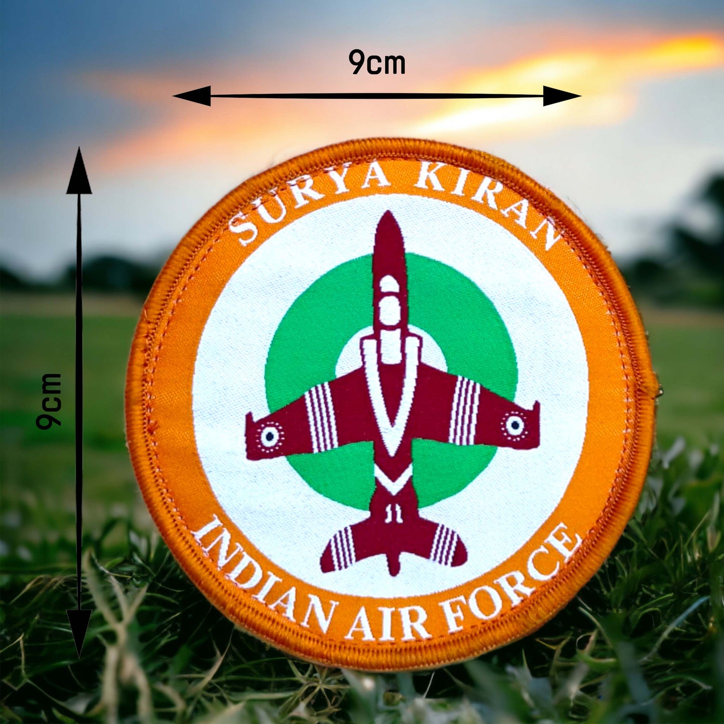 P 1287 | Surya Kiran With Tri Colour | With Velcro Patch