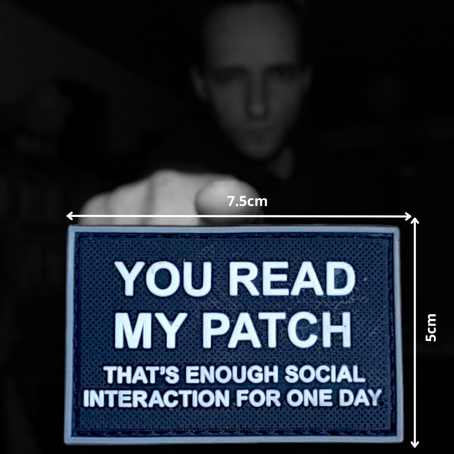 YOU READ MY PATCH | RUBBERISED | WITH VELCRO PATCH