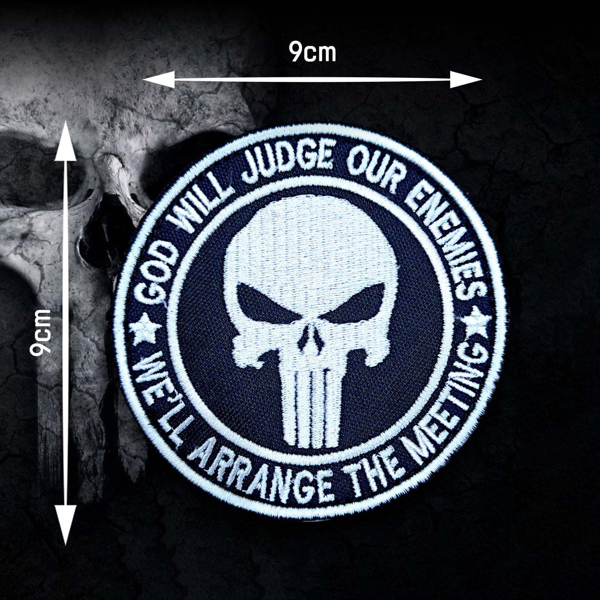 God Will Judge Our Enemies - Velcro Patches For Jackets