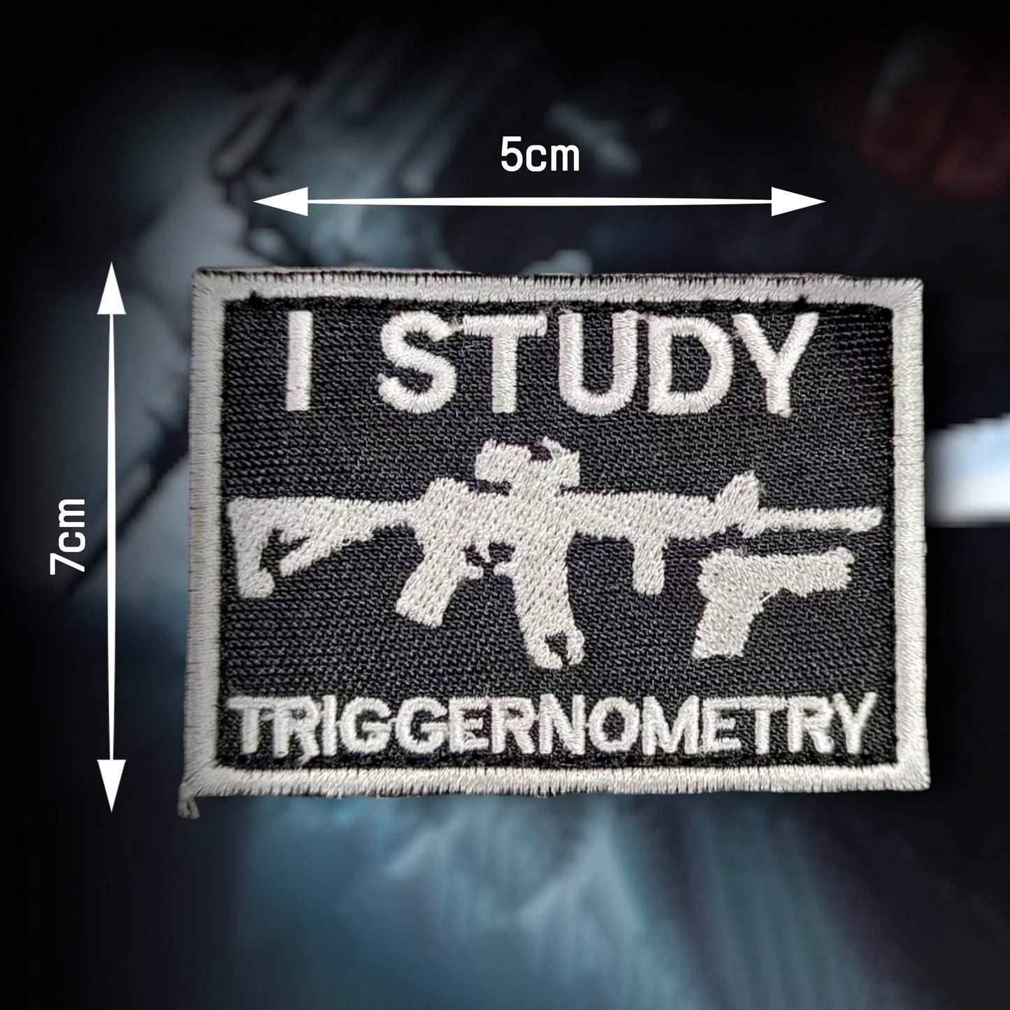 I Study Triggernometry Patches For Jackets - Quirky Patches