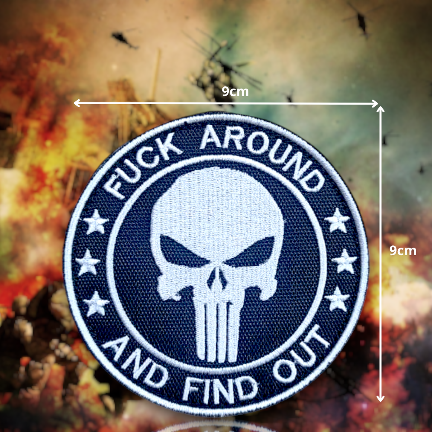 FUCK AROUND & FIND OUT | EMBROIDERED | WITH VELCRO PATCH