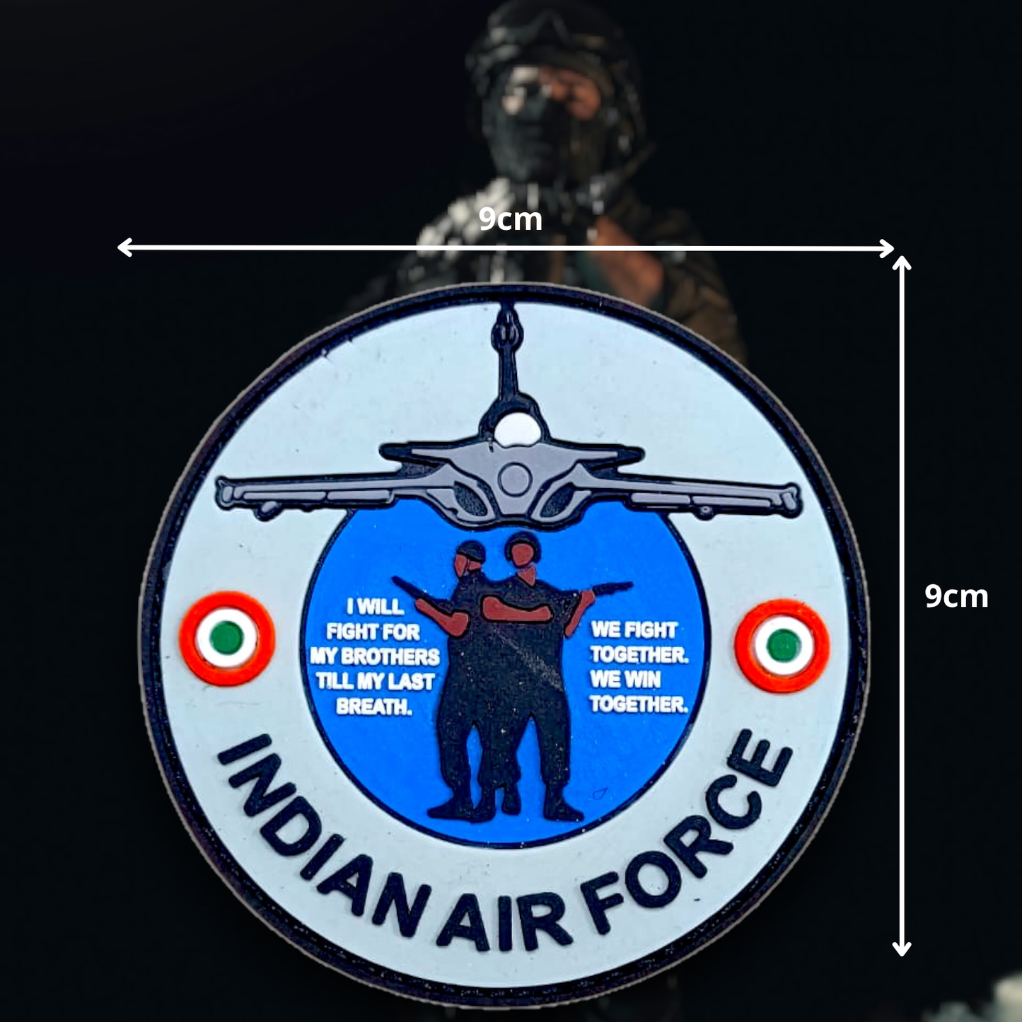 INDIAN AIR FORCE | BROTHERS | RUBBERISED | WITH VELCRO PATCH