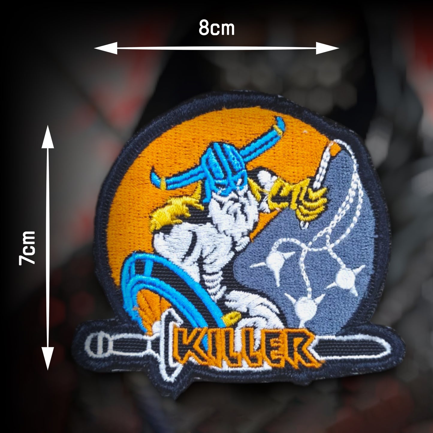 P1649 | KILLER | KILO SQUADRON | EMBROIDERED | WITH VELCRO PATCH