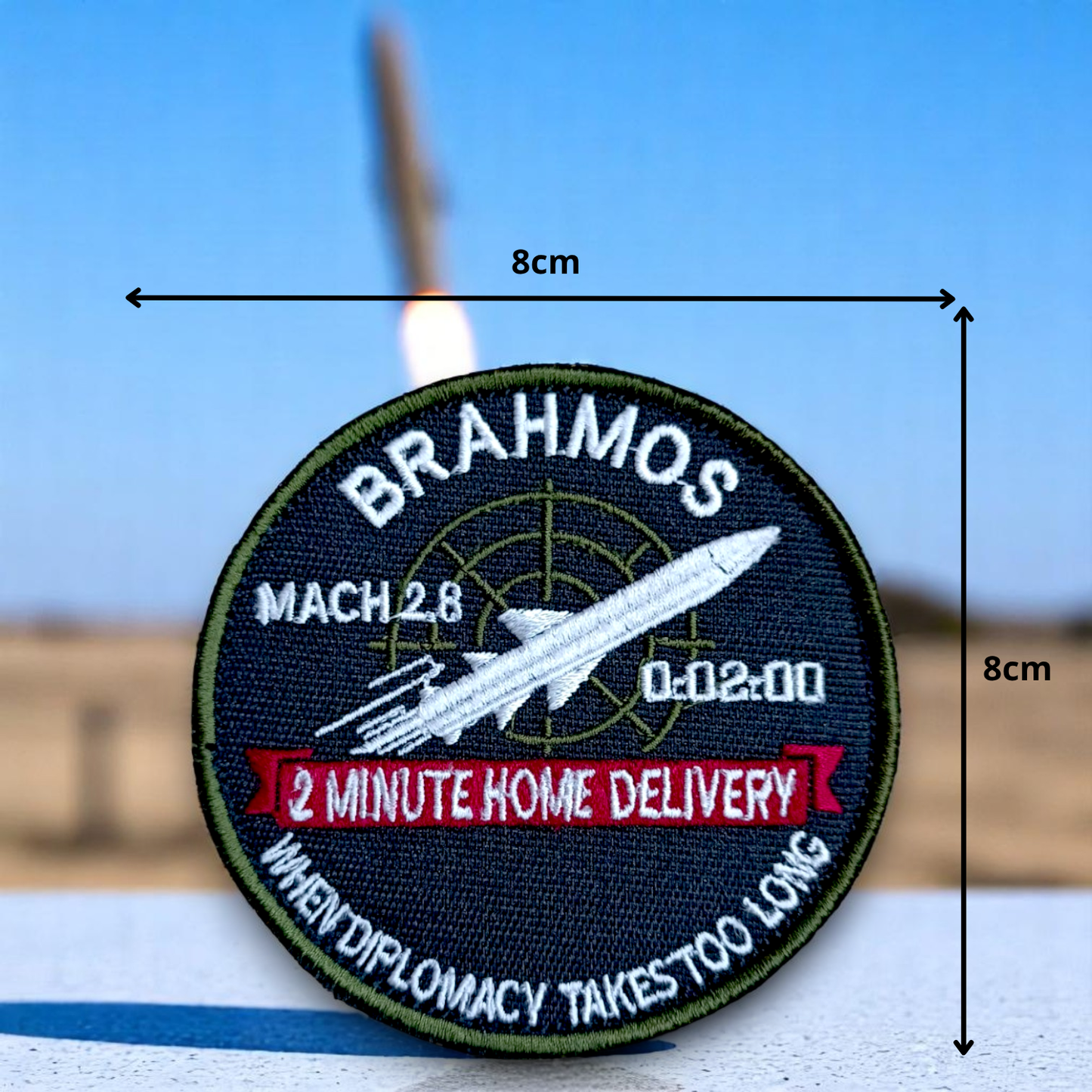 BRAHMOS | EMBROIDERED | WITH VELCRO PATCH