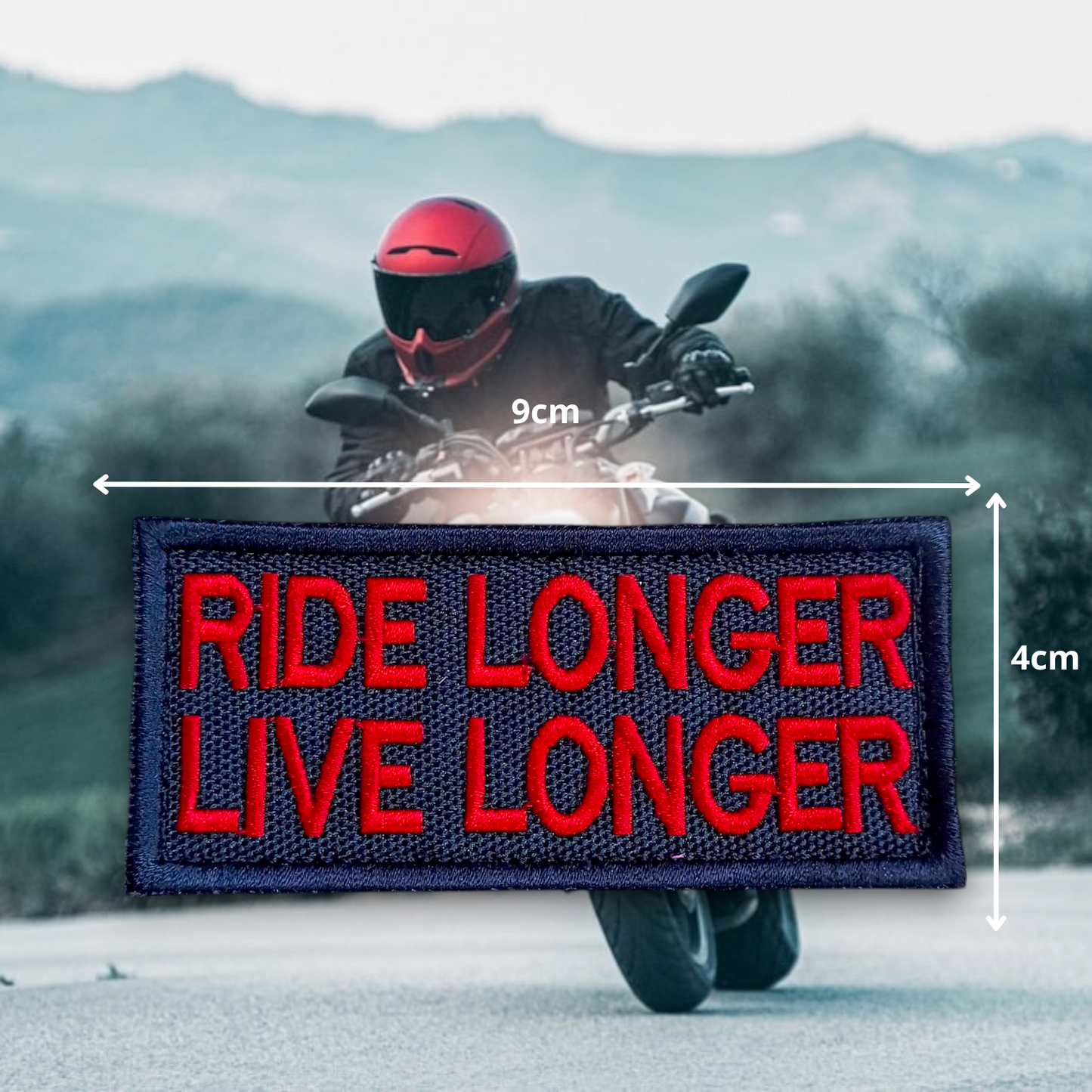RIDE LONGER LIVE LONGER | EMBROIDERED | WITH VELCRO PATCH