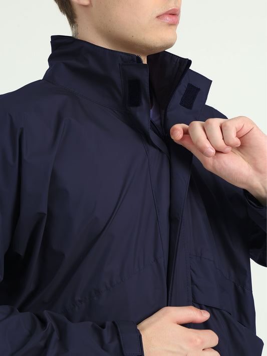 Hooded Waterproof Raincoat | navy