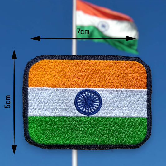 P 855 | National Flag | Rectangle | With Velcro Patch